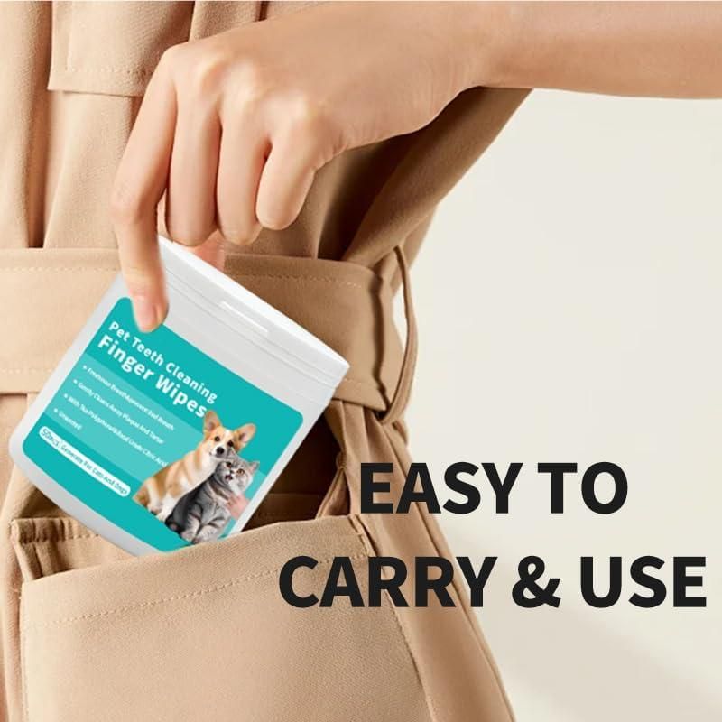 Pet Dental Finger Wipes