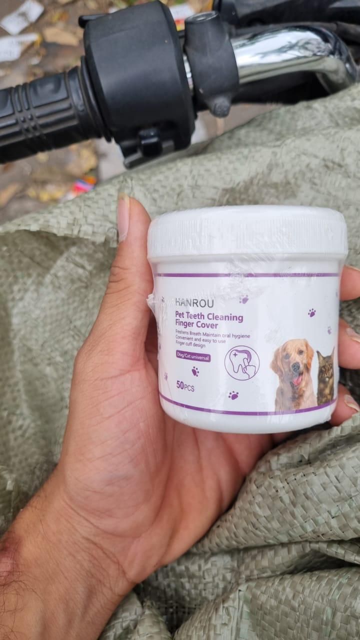 Pet Dental Finger Wipes
