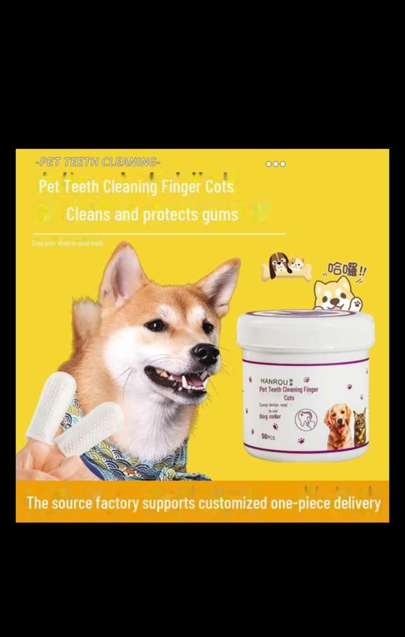 Pet Dental Finger Wipes