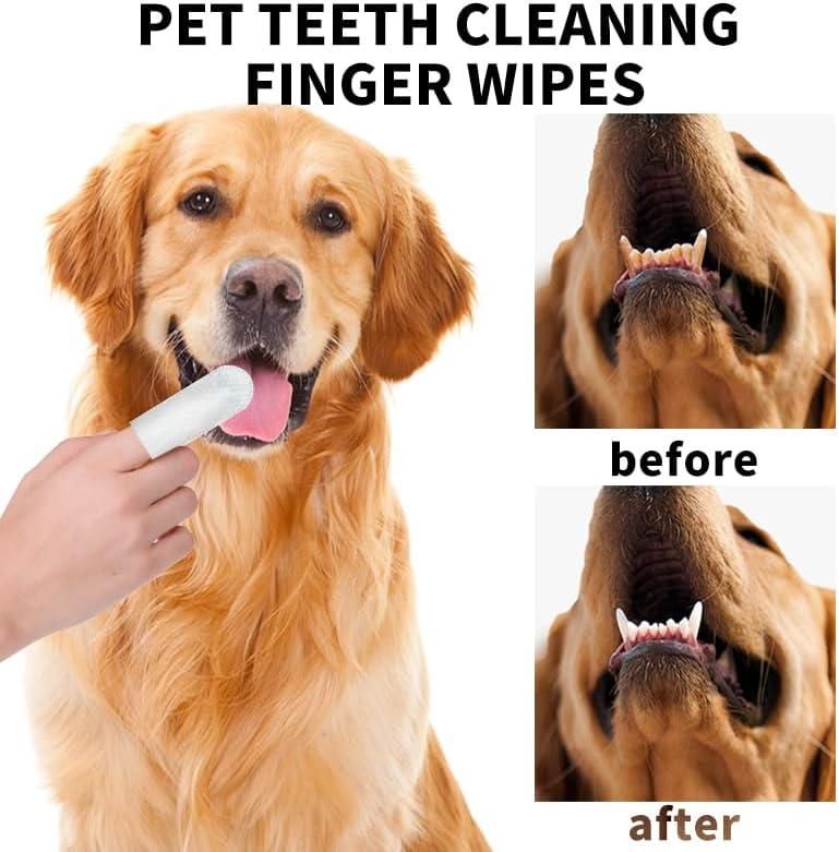 Pet Dental Finger Wipes