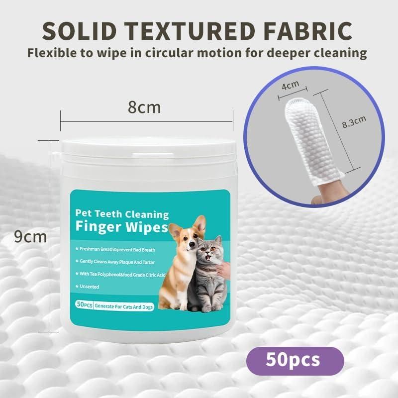 Pet Dental Finger Wipes