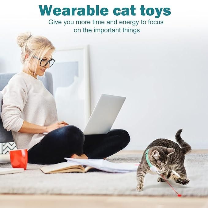 Interactive Laser Cat Toy Collar